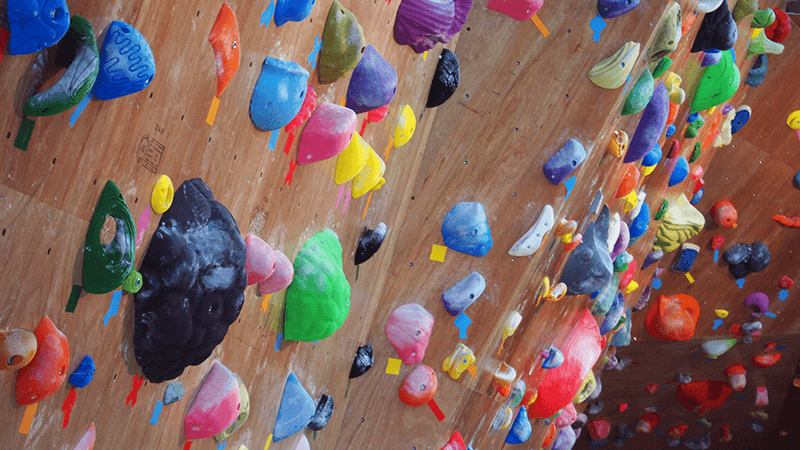 2Fには2段以上の課題（ピンクテープ）も！